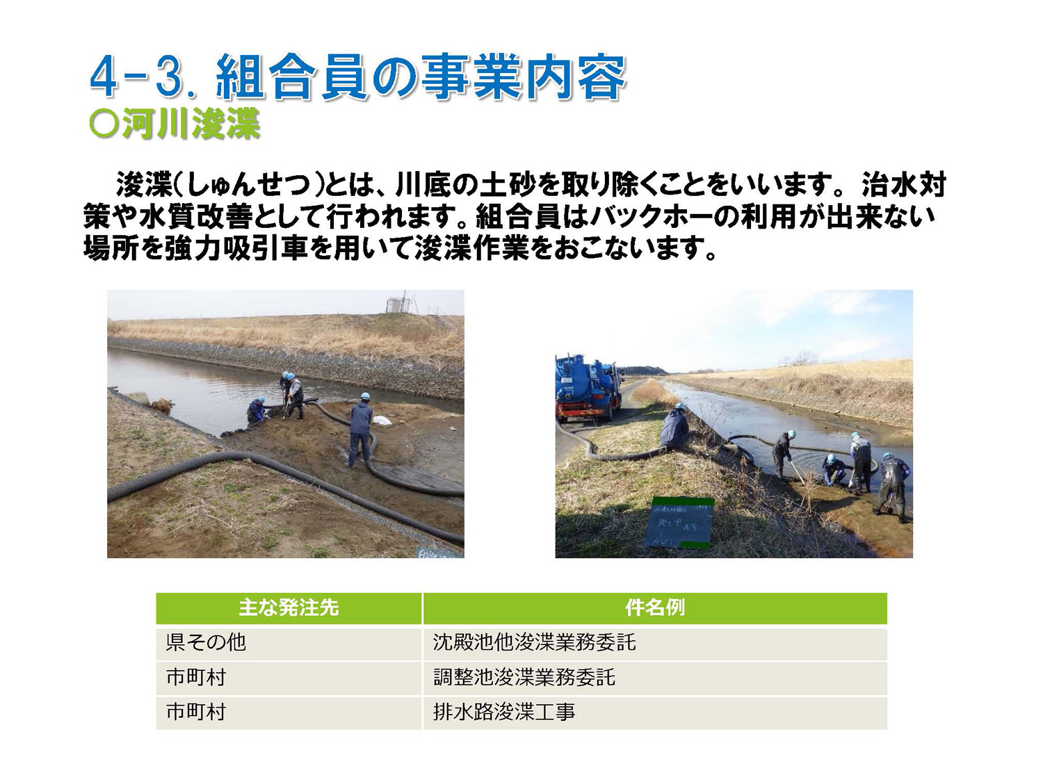 千葉県環境整備協同組合の事業案内